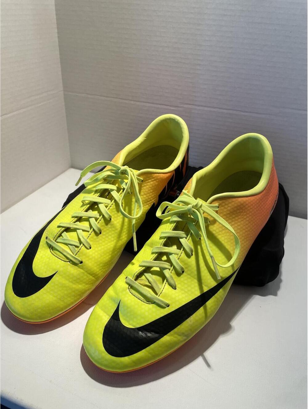 Nike Mercurial Soccer Cleats Yellow and Orange Size Unknown